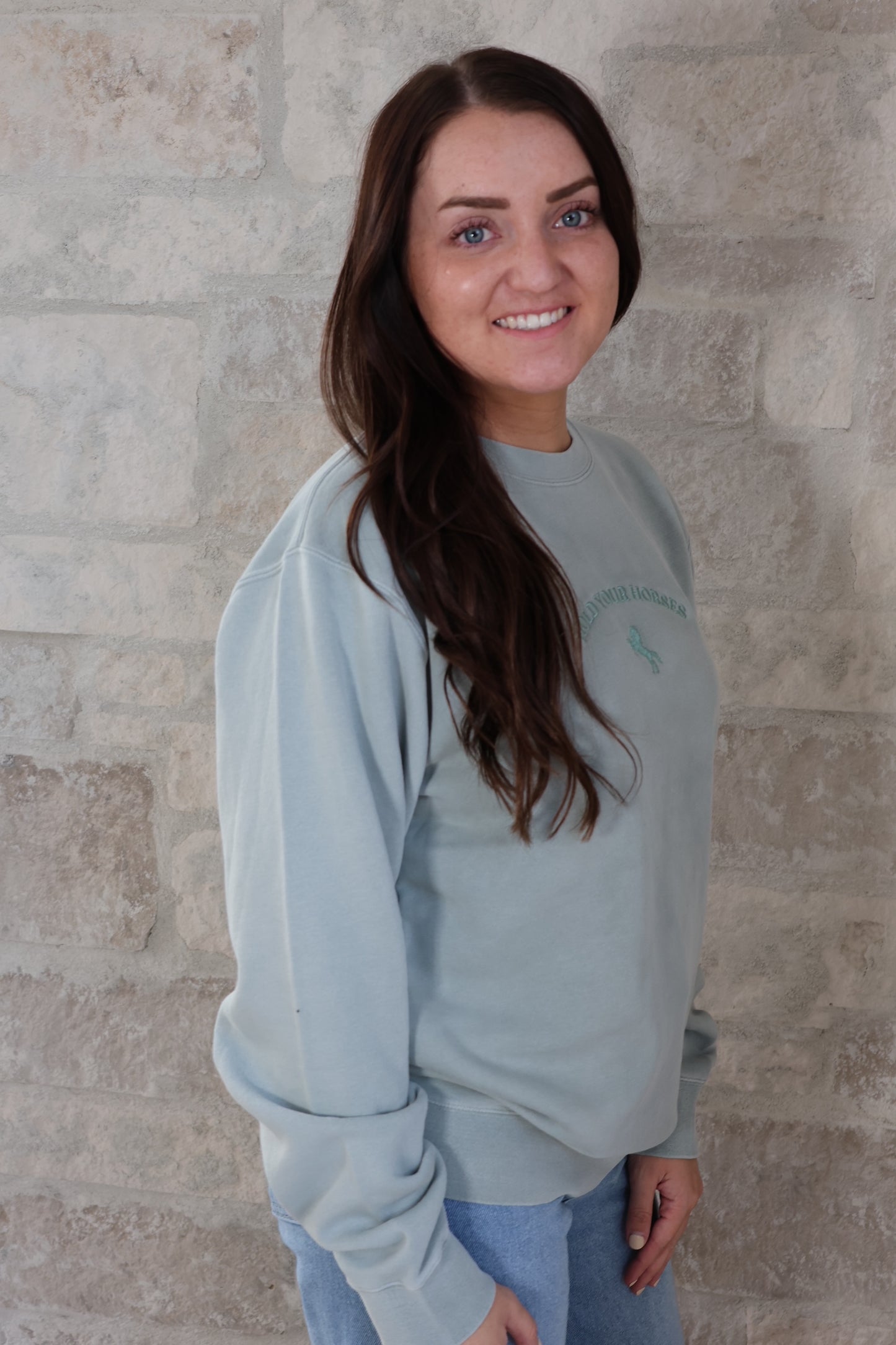 Hold Your Horses Crew Neck